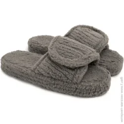 Twins Тапки домашні HS фліс/липучка на платформі 12712 р.40 сірий