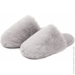 Домашні капці Twins Тапки домашні HS-LUX хутряні р.36/37 сірий