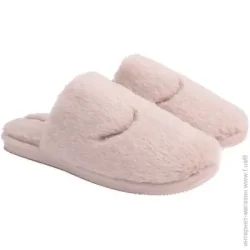 Домашние тапочки Twins Тапки домашние HS-LUX EYES меховые закрытые 11050 р.38/39 светло-розовый