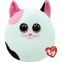 Мягкая игрушка TY Squish-A-Boos Кошка Muffin 40 см бежево-мятный (39322)