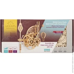 Пазл 3D Ugears Аэро часы (70206) деревянный