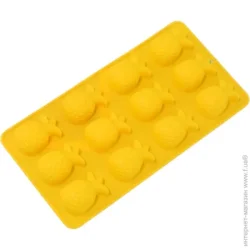 Underprice Форма для льда Ананас 21,2х10,9х1,9 см желтый