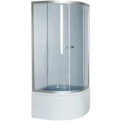Душевая кабина Underprice HK-8140 Q 90x90x195см профиль сатин, стекло графит