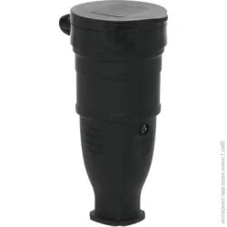 Underprice Вилка кабельная YK-406P-BK с заземлением 220В 16А IP44 каучук черный