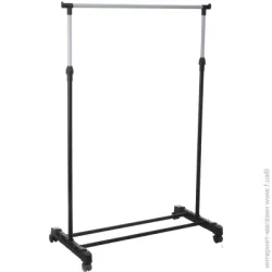 Вішалка Union Home Тримач для одягу 800x420x950 (1650) мм одинарний пересувний на колесах чорний