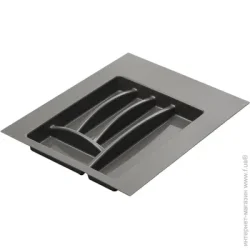 Підставка для кухонних приладів Union Plast Лоток для столових приладів 40х49, 6 см антрацит