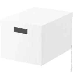 Union Vis Ящик для хранения картонный, белый 200x350x250 мм