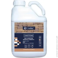 Unisil Лак акриловий з ефектом мокрого каменю Unistone мат безбарвний 1 л