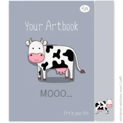 Uprofi Блокнот "Artbook" cow, A6 Profiplan