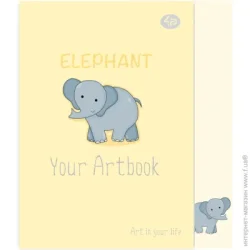 Uprofi Блокнот "Artbook" elephant, А6 Profiplan