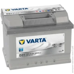 Автомобильный аккумулятор Varta D21 61А 12 B «+ » справа