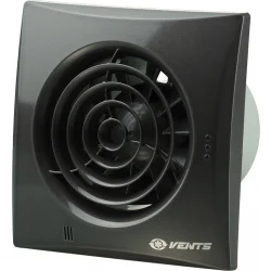 Вентилятор витяжний Vents 100 Квайт чорний сапфір лак RAL 9005