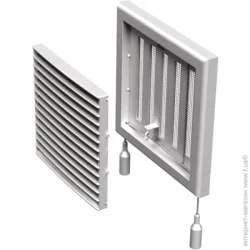 Вентиляционная решетка Vents Решетка МВ 121Рс пластик белый