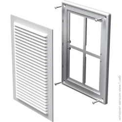 Вентиляционная решетка Vents Решетка МВ 125 Мс пластик белый