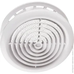 Вентиляційна решітка Vents Дифузор МВ 200 ПФ 2027 пластик білий