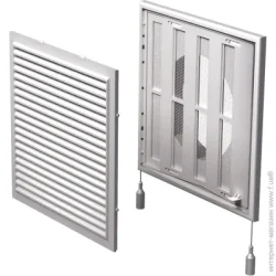 Вентиляційна решітка Vents Решітка МВ 250Р б/з білий пластик