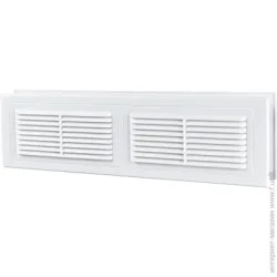 Вентиляционная решетка Vents Решетка МВ 380/2 пластик белый
