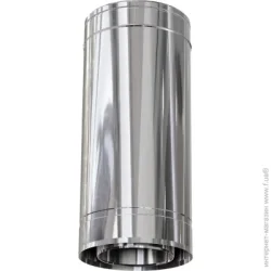 Versia-Lux Труба 0,5 м термо 1 мм нерж/нерж Ф160/220