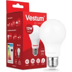 Vestum Лампа LED A60 12W 4100K 220V E27 (1-VS-1103)
