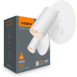 Videx Бра 2x5 Вт GU10 білий 27997
