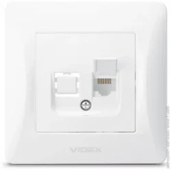 Комп'ютерна розетка VIDEX BINERA CAT6 (VF-BNSK1PC6-W)