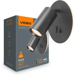 Videx Бра VL-SPF24E-B 2x5 Вт GX10 чорний 27998