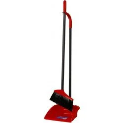Набір Vileda Совок зі щіткою Dustpan&Broom 87 см червоний
