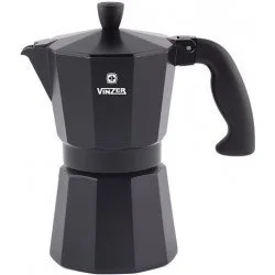 Гейзерная кофеварка Vinzer Moka Nero 3 чашки (89394)