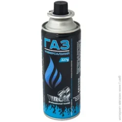 Газовый баллон цанговый Virok Картридж газовый цанговый 220 г 44V152