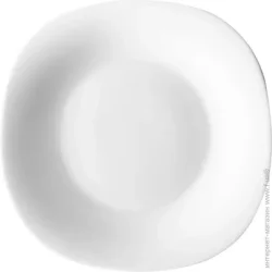 Мелкая столовая для закусок Vittora Тарелка обеденная Blanco Square 24 см