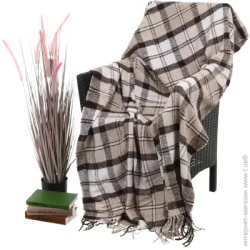 Плед Vladi Плед Кельн-4/Crocus 130x180 бежевий акрил, поліестер, вовна