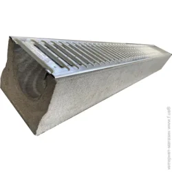 Набір Vodaland Лоток водовідвідний бетонний Base DN100 H110 з решіткою сталевою оцинкованою щілинною А15