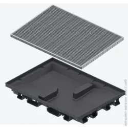 Vodaland Поддон пластиковый Step 600х400x70 мм с решеткой