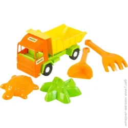 Wader Игрушка грузовик Mini truck с набором для игр с песком 5 элементов (39157)