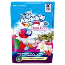 Капсули для прання для кольорових речей Waschkonig Color Bora Bora Duo-caps 30 шт (4260418933246)