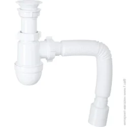 Труба гибкая Water House Сифон для умывальника пластмассовый выпуск, гибкая труба 40 * 50