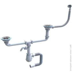 Труба гибкая Water House Сифон Лотос-мойка - BIG-DUPLEX-UNIVER- CERAMICS MDUC-312S