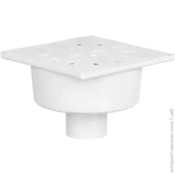 Трап для душевой кабины Water House Душевой трап вертикальный D50 100х100 гидрозатвор