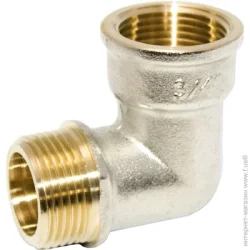 Фитинг Water House Колено ВН STA 3/4" латунь никель Премиум