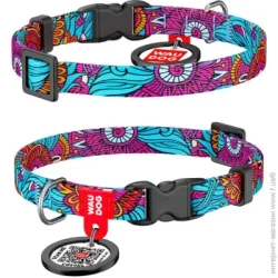 Waudog Ошейник Nylon с рисунком Лето 1х20-30 см