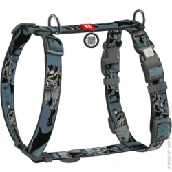 Шлея Waudog Шлейка анатомическая рисунок "Тень Бетмена" XL Ш25 мм А 60-100 см В 68-100 с