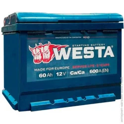 Автомобільний акумулятор Westa 60Ah 600A 12V (WPR601)