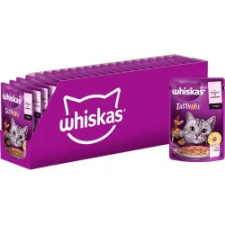 Корм вологий для котів TastyMix з лососем та морквою 28 шт. 85 г