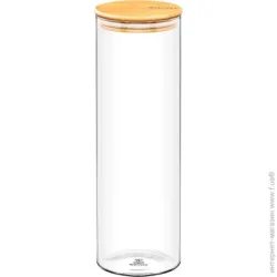 Емкость Wilmax Банка для сыпучих с бамбуковой крышкой 2 л Thermo WL-888510/A