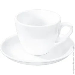 Чашка Wilmax Чашка для кофе с блюдцем 75 мл WL-993173 - фарфор