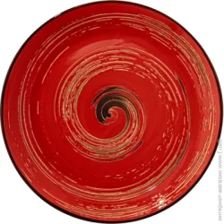 Тарелка десертная Wilmax Spiral Red 23 см  (WL-669213/A)