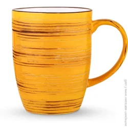 Wilmax Чашка для чаю Spiral Yellow 460 мл WL-669437 / A