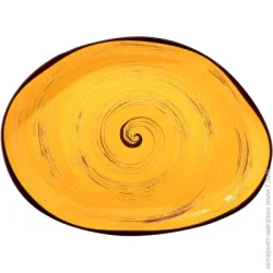 Блюдо Wilmax Spiral Yellow камень (WL-669442/A)