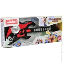 Детский музыкальный инструмент Winfun Гітара 2054A-NL демо, світло, муз., бат., кор., 56,5-22,5-6,5 см. (6200000029115)