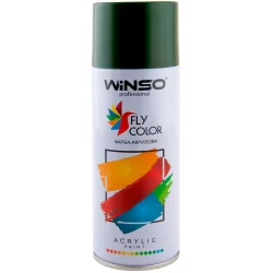 Автомобільна фарба Winso Фарба акрилова, Spray 450ml., Темно-зелений, (MOSS GREEN / RAL6005), 12шт / уп. (880180)